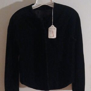 Neiman Marcus Elegant Black Velvet Blazer